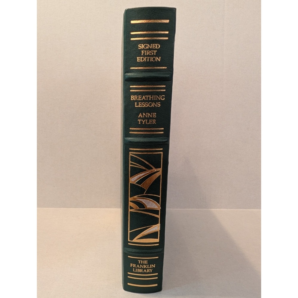 Breathing Lessons/Anne Tyler/The Franklin Library/SIGNED/1st Edition/Leather